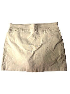 Attyre New York Womens Skort Beige Rayon/Nylon Blend Size 16